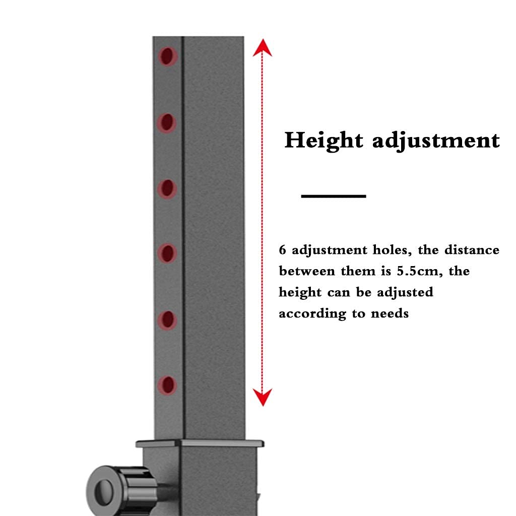 OTQEFTN Squat Rack Adjustable Barbell Rack Bold Tube Squat Rack Split Squat Rack Home Fitness Squat Rack Multifunctional Bench Press