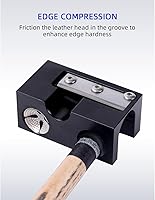 Vista 6 de Scott Edward Moldeador de punta de taco de piscina de aluminio 8 en 1, herramienta de accesorios para tacos de billar, herramienta de reparación