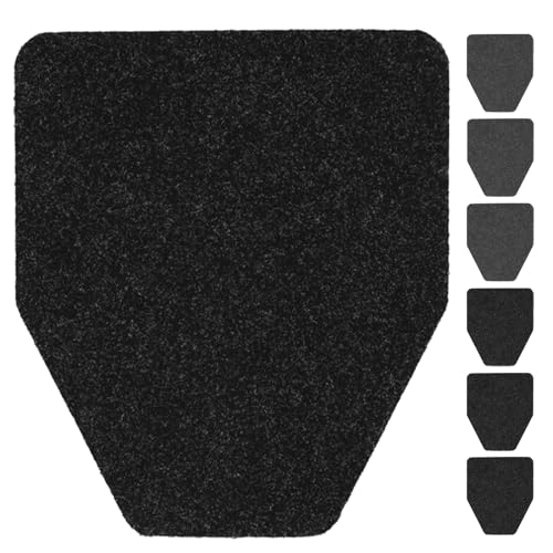 Urinal Mats 6 Pack Urinal Pads Urinal Floor Mats for Men Bathroom Commerical Disposable Non-Slip Rubber Backing Washable Urinals Mat Eliminating Odor 17.7 x 20.5 (3 Pcs Black 3 Pcs Dark Grey)