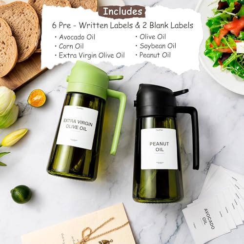 TrendPlain - Original 16oz/470ml Olive Oil Dispenser Bottle for Kitchen Gadgets and Air Fryer Accessories - Olive Oil Sprayer for Cooking... - Image 2