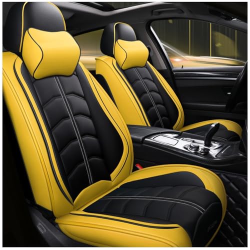 Housse de siège auto Audi A1 A3 A4 A5 A6 A7 A8 R8 S4 Quattro cuir jaune