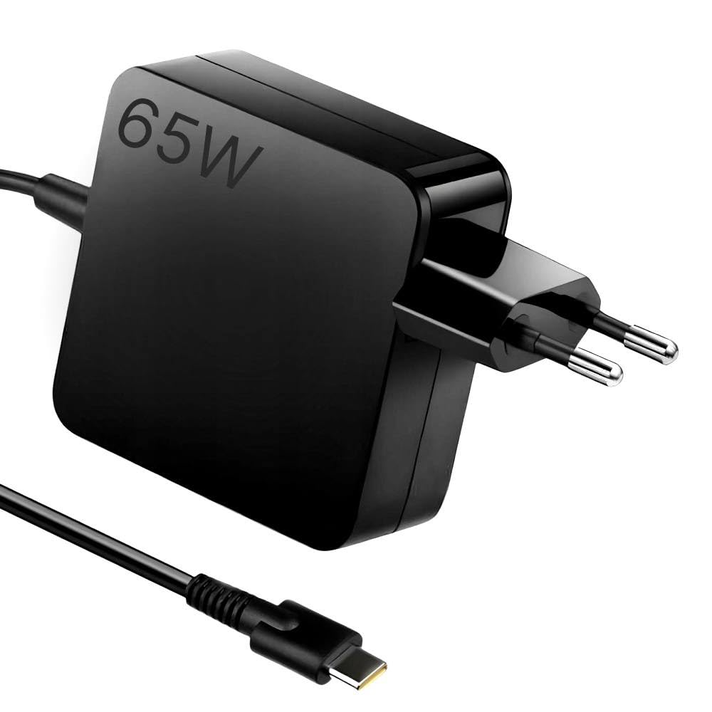 Alimentatore USB C 65W Caricatore compatibile con MacBook Air/Pro, Dell XPS 13/15, Latitude 5300/5400/5410/7390/7490, HP Spectre x360, Envy x360, EliteBook 830/840/850, ASUS ZenBook, Acer Swift/Spin