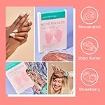 Patchology Rosé Fingers Renewing Hand Mask - Strawberry-Scented Moisturizing Gloves with Shea Butter for Dry & Cracked Hands, Repairing Hand Treatment for Baby Soft Skin, Self-Care Essential - 1 Pair - Image 3