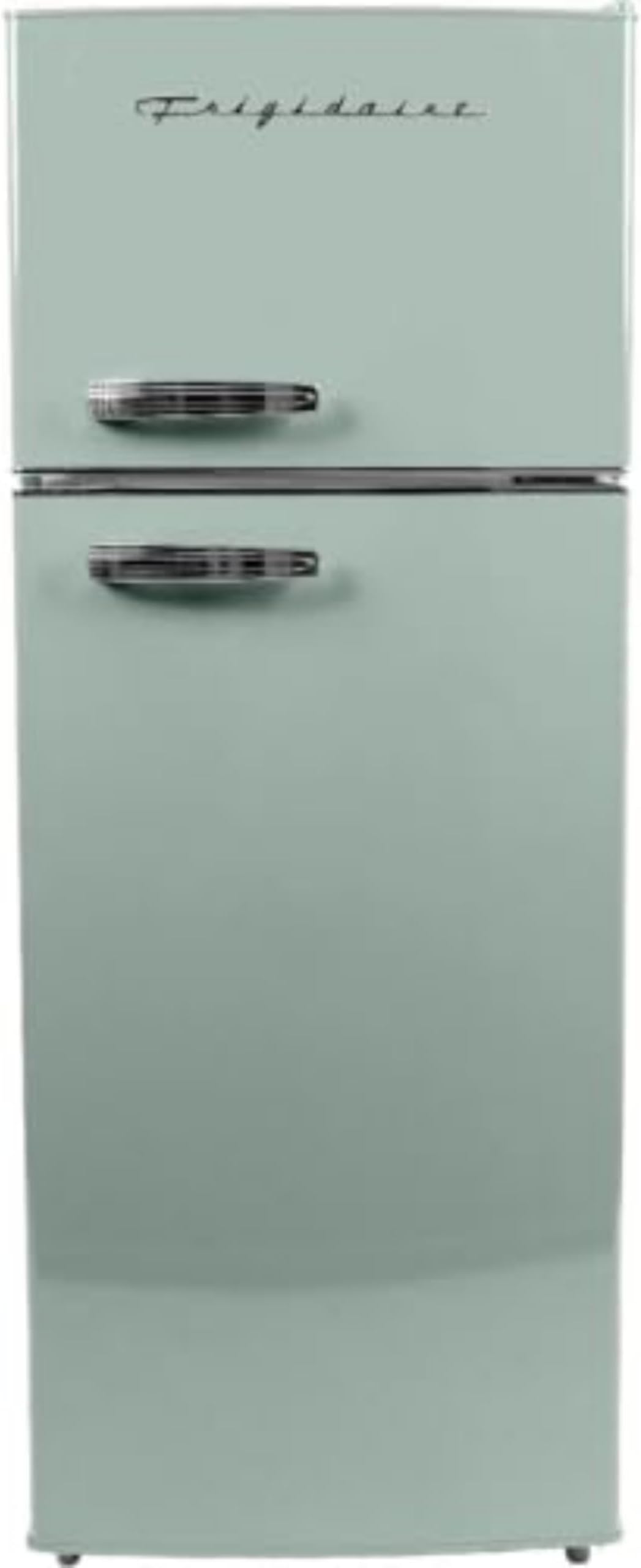 Frigidaire EFR753 Retro Apartment Size Refrigerator with Top Freezer - 2 Door Fridge with 7.5 Cu Ft of Storage Capacity, Adjustable Spill-Proof Shelves, Door & Crisper Bins, Mint