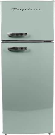 Frigidaire EFR753 Retro Apartment Size Refrigerator with Top Freezer - 7.5 Cu Ft, Mint