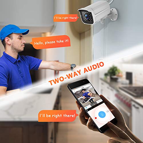 HeimVision HM241 1080P Wireless Security Camera System, 8CH NVR 4Pcs Outdoor WiFi Surveillance Camera with Night Vision, Waterproof, Motion Alert, Remote Access, No Hard Disk