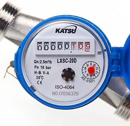KATSU Tools vízáramlás mérő 20 mm réz vízóra