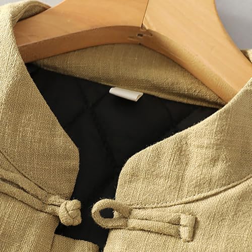 Tai Chi Uniform Men Padded Tang Suit Jacket Warm Coat Thicken,Winter Chinese Men Retro Warm Coat Tang Suit,Chinese2