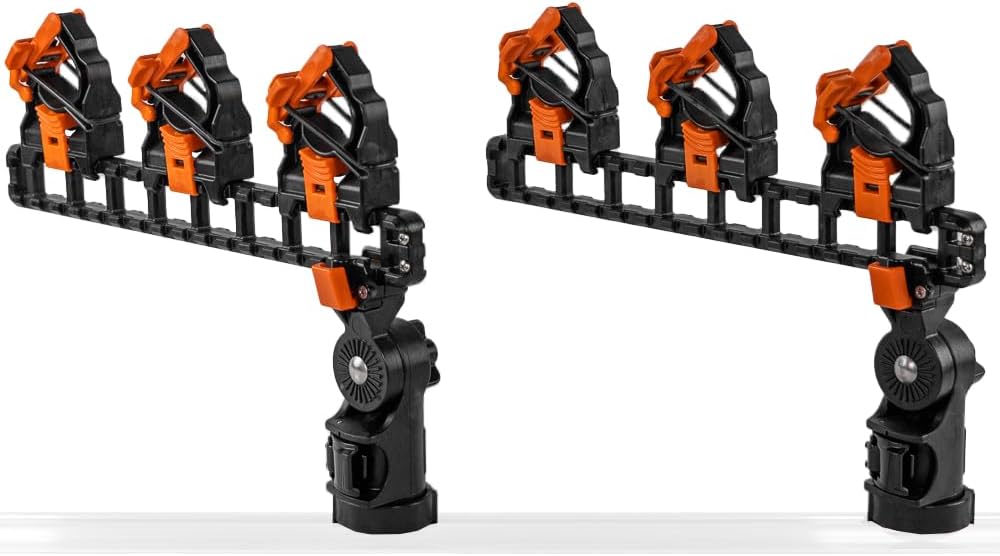 YakAttack SideStage Pro Rod Rack with LockNLoad Mounting System (RHM-1007) | Kayak Fishing Accessories YakAttack SideStage Pro Rod Rack with LockNLoad Mounting System (RHM-1007) | Kayak Fishing Accessories