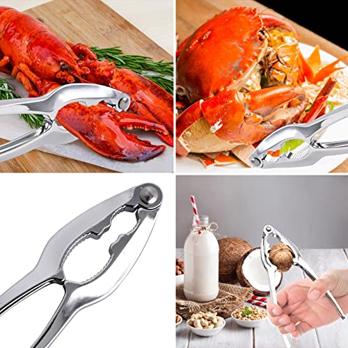 9Pcs Seafood Tools Set Crab Lobster Crackers Stainless Steel Forks Opener Shellfish Lobster Crab Leg Sheller Nut Crackers #TOP3