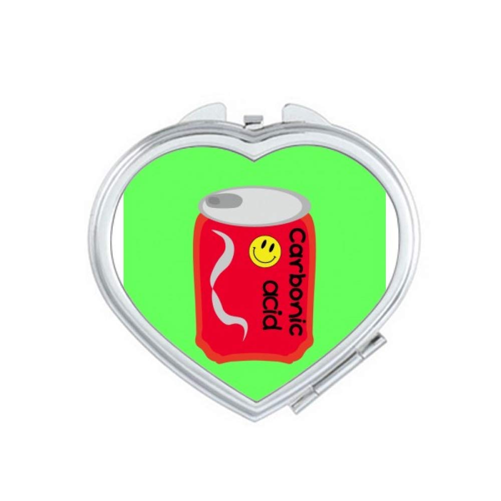 Carbonated Drink Cola Freehand Drawing Mirror Travel Magnification Portable Handheld Pocket Makeup