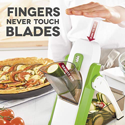 DASH Fatiador Mandolina Safe Slice®, Julienne + Dicer para legumes, preparação de refeições e muito
