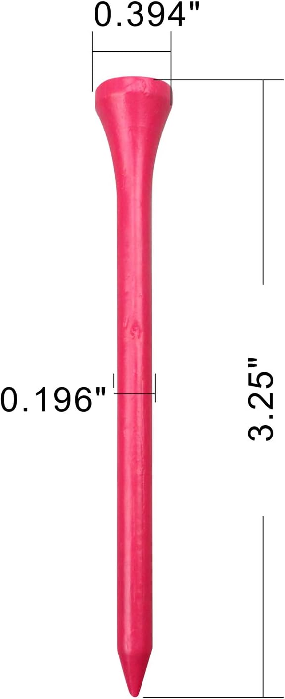 review MYKUJA Bamboo Golf Tee,Professional Golf Tees Multiple Color 3-1/4 inch Pack of 100