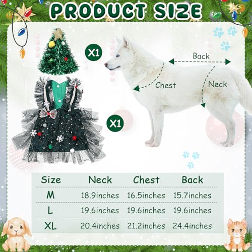 Disfraz de Árbol de Navidad para Perro XL Huhumy miniatura 7