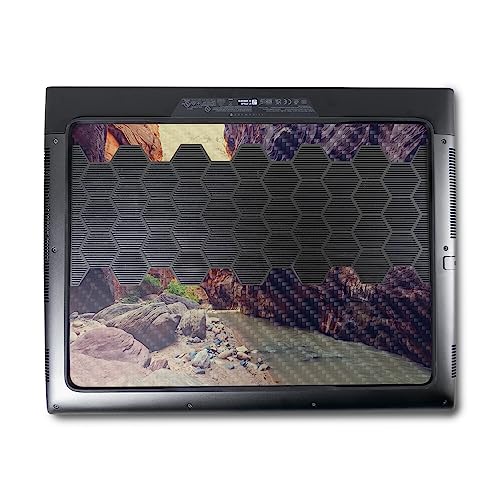 Image of MightySkins Carbon Fiber Skin Compatible with Alienware M18 R1 (2023) Full Wrap Kit - The Narrows | Protective, Durable Textured Carbon Fiber Finish | Easy to Apply & Change Styles | Made in The USA