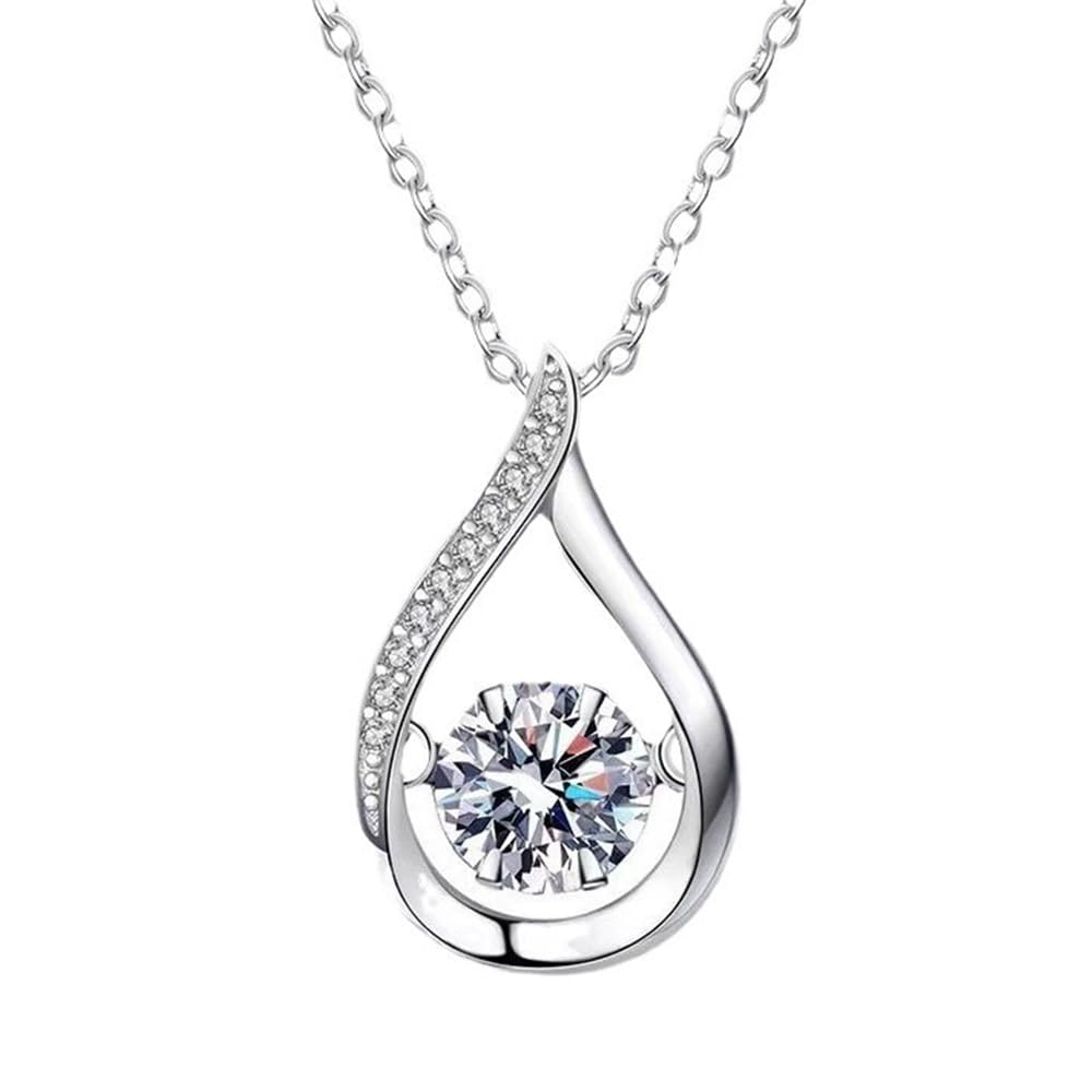 1 Carat Diamond Necklace for Women Round Cut Solitaire Pendant Bridal Jewelry Gift for Her IGI Certified Lab