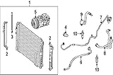 Mercedes-Benz 204 830 48 16, A/C Refrigerant Liquid Hose
