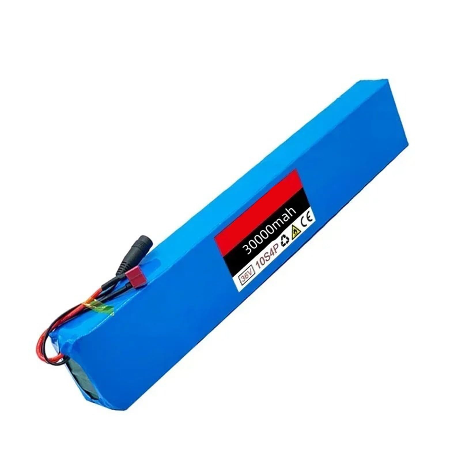 36V Batterie pour Vélo Électrique 30AH Batterie Lithium-ION Étanche pour Trottinettes 10S4P Matériau PVC Étanche Convient Aux Fauteuils Roulants Et Aux Jouets Voitures