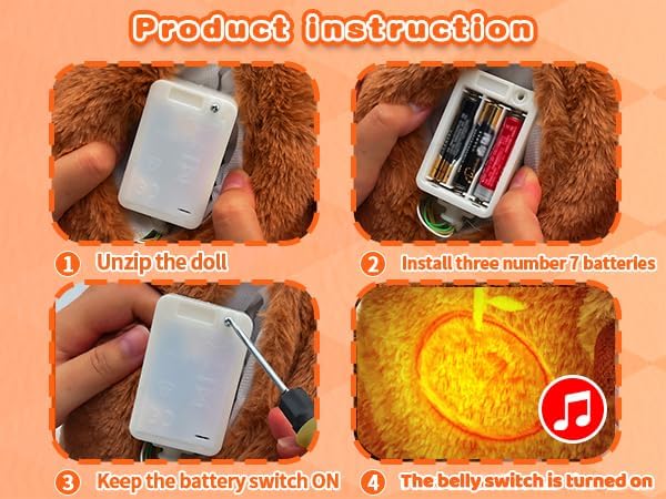 Miniatura 4 de Capybara - Animal de peluche que respira y alivia la ansiedad, con movimiento de respiración realista y luces musicales relajantes, peluches