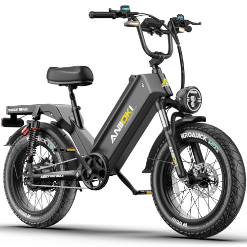 ANIIOKI eBikes for Adults, 200+ Miles Long Range Electric Bike, 28 MPH High Speed Commuting Ebikes, 48V 60AH Electric Bicycles image 1