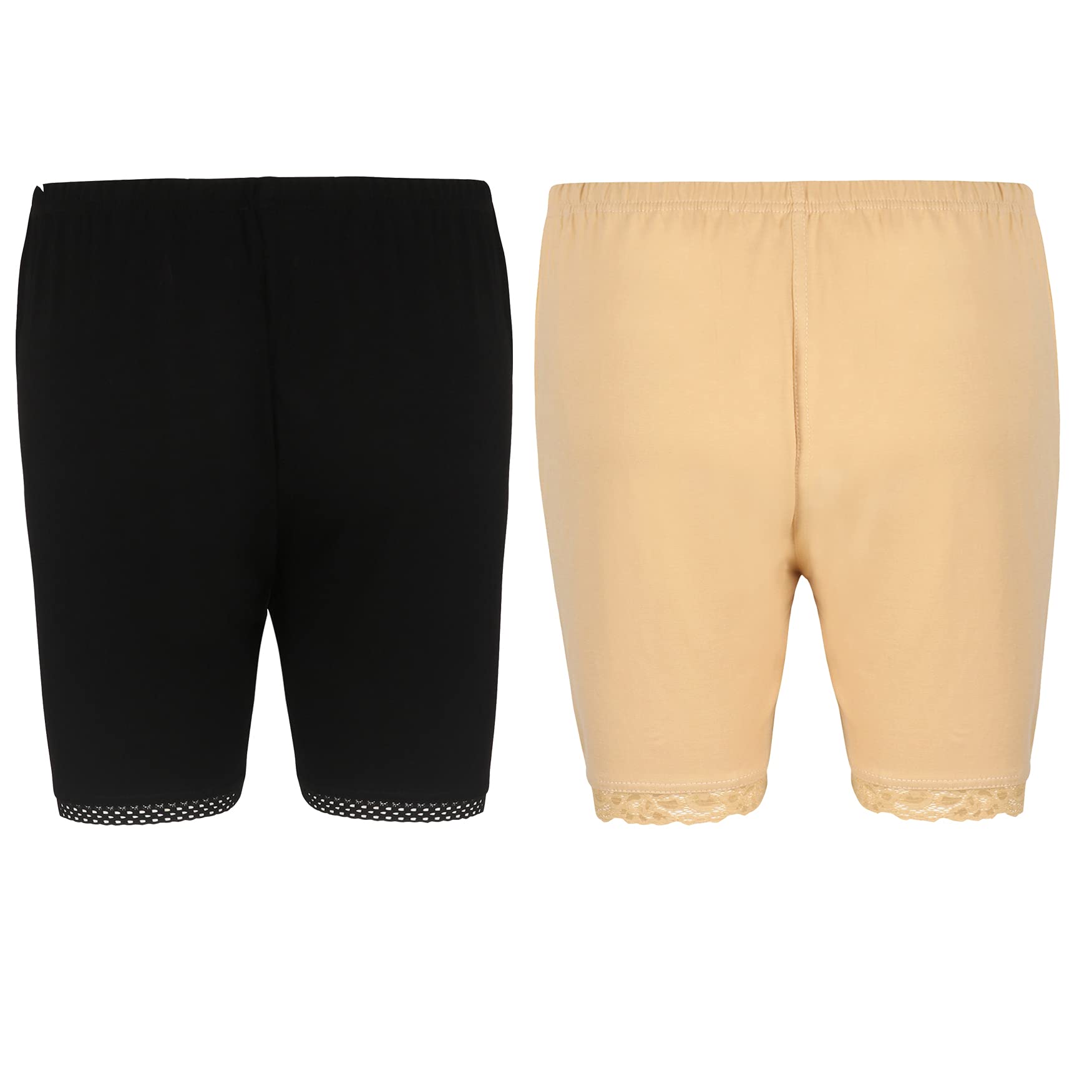 snowball Stylish Lace Cycling Shorts/Safety/Slip/Yoga PlusSize Shorts for Women/Girls Combo-picture-45