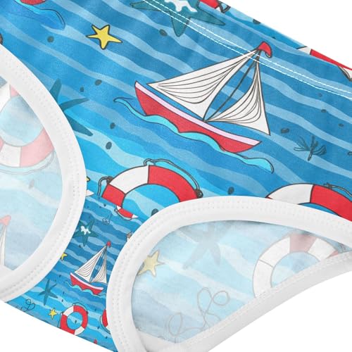 Boat Anchor Star Blue Toddler Girls's Underwear 2T 202c18294