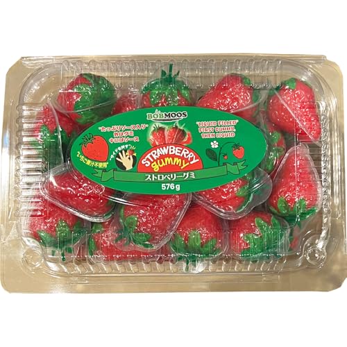 Strawberry Jam Gummy BOBNODS �X�g���x���[�O�~ 576g ���Ƃ�ׂ�[���� �𚐉� ASMR YouTube TikTok SNS�Řb�� �f�� �l�ߍ��킹 �v���[���g �a���� �M�t�g ��e�� �Ɩ��p �܂Ƃߔ��� � �i�i �f