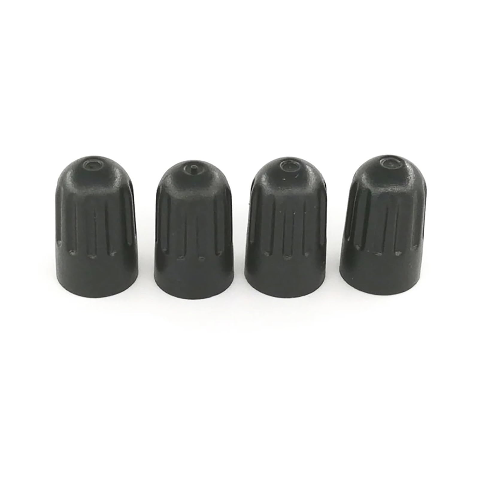100 tappi antipolvere per valvole con guarnizione in gomma, in plastica nera, accessori per auto, moto, biciclette, camion