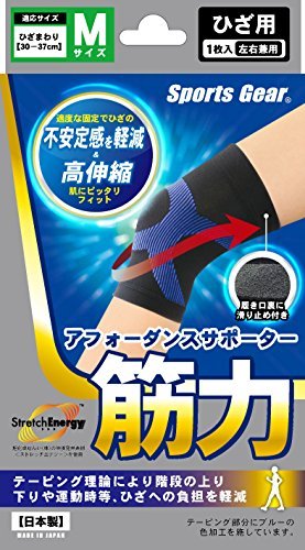 テルコーポレーション スポーツギア アフォーダンスサポーター 筋力 ひざM 1枚入