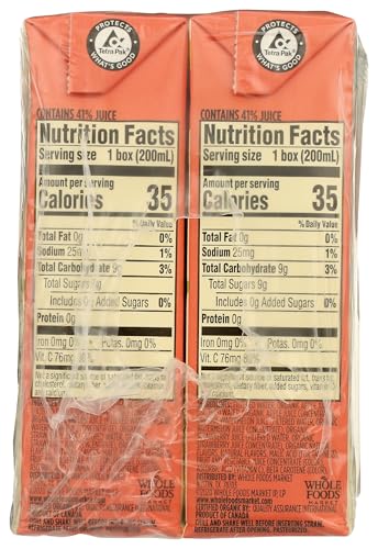 Image of 365 by Whole Foods Market, Organic Reduced Sugar Watermelon Strawberry Juice Box, 8 Pack, 6.75 Fl Oz