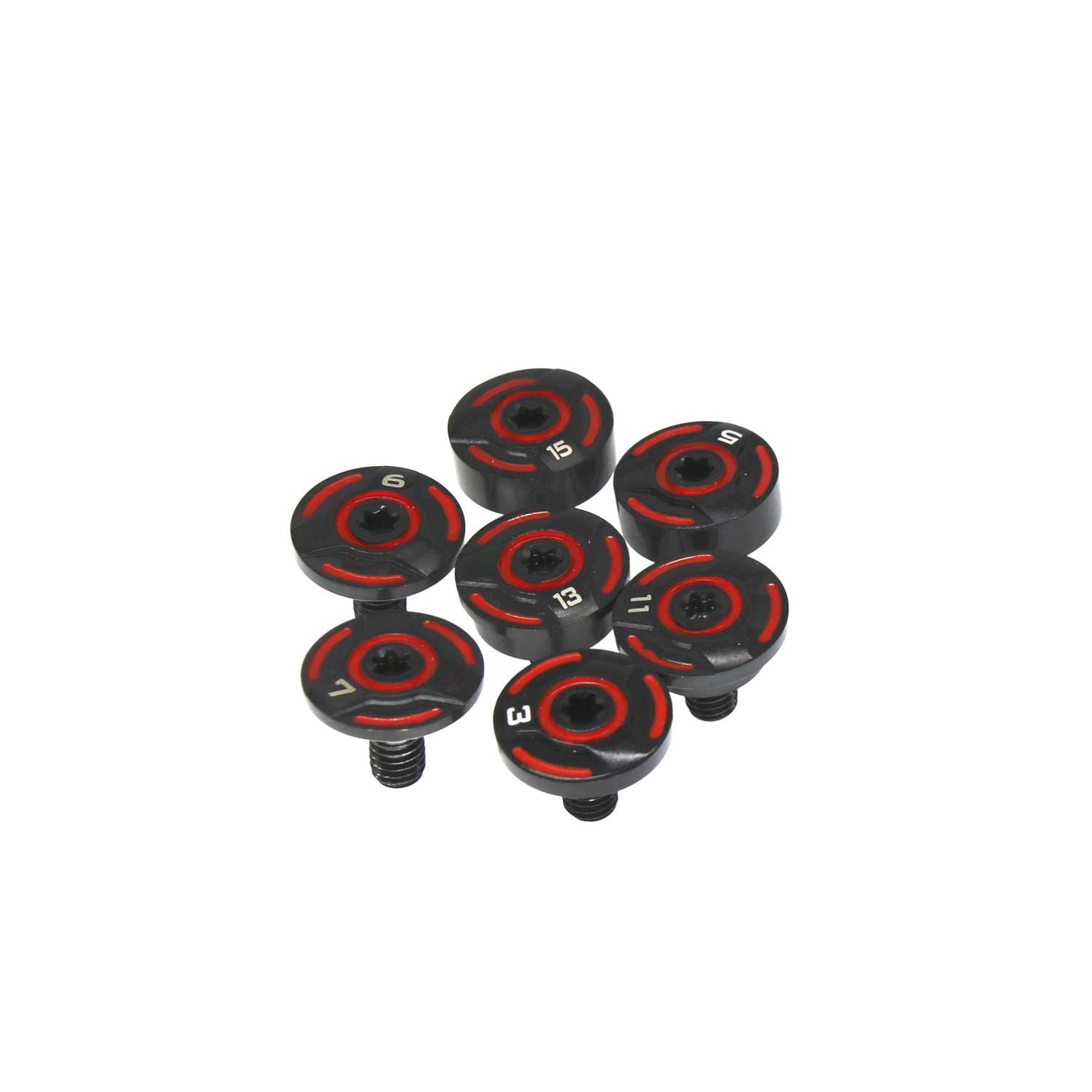 Seacloud 7Pcs Golf Weights 3g/5g/7g/9g/11g/13g/15g for Callaway Razr Fit Xtreme Driver (Red)