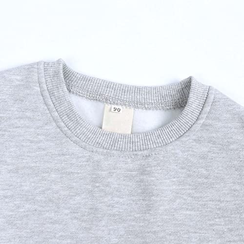 Sweatshirt for Boys Girls Trendy Unisex Little Kids Toddler Crewneck Long Sleeve Cozy Fleece Lined Warm Pullover Tops4
