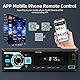 Autoradio 1 Din mit Bluetooth 5.1 - Autoradio Bluetooth mit UKW-Radio, App-Steuerung, Sprachsteuerung, Freisprecheinrichtung, USB/AUX/TF-Eingang, Abschaltspeicher + Fernbedienung