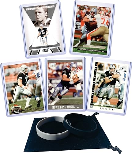 Howie Long (5) Assorted Football Cards Gift Pack - Los Angeles Raiders