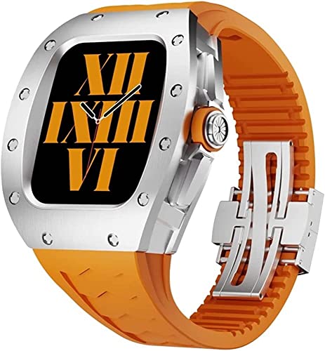 Coque de montre en alliage de titane pour Apple Watch 44 45 mm