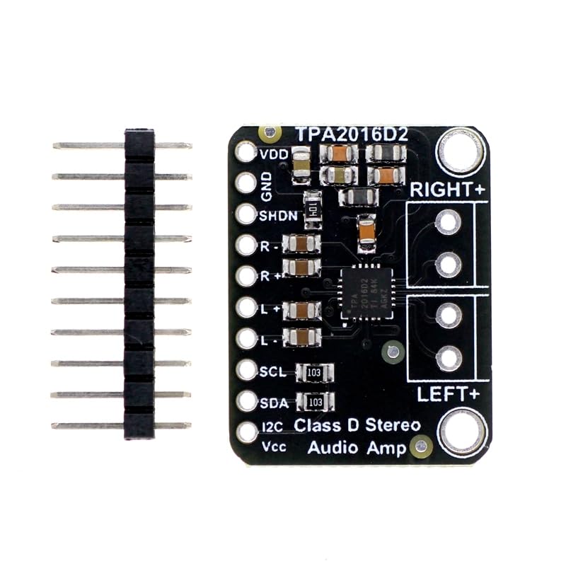 TPA2016オーディオアンプボード、DC 5V クラスDアンプモジュール I2C &amp; AGCコントロールモードステレオデュ