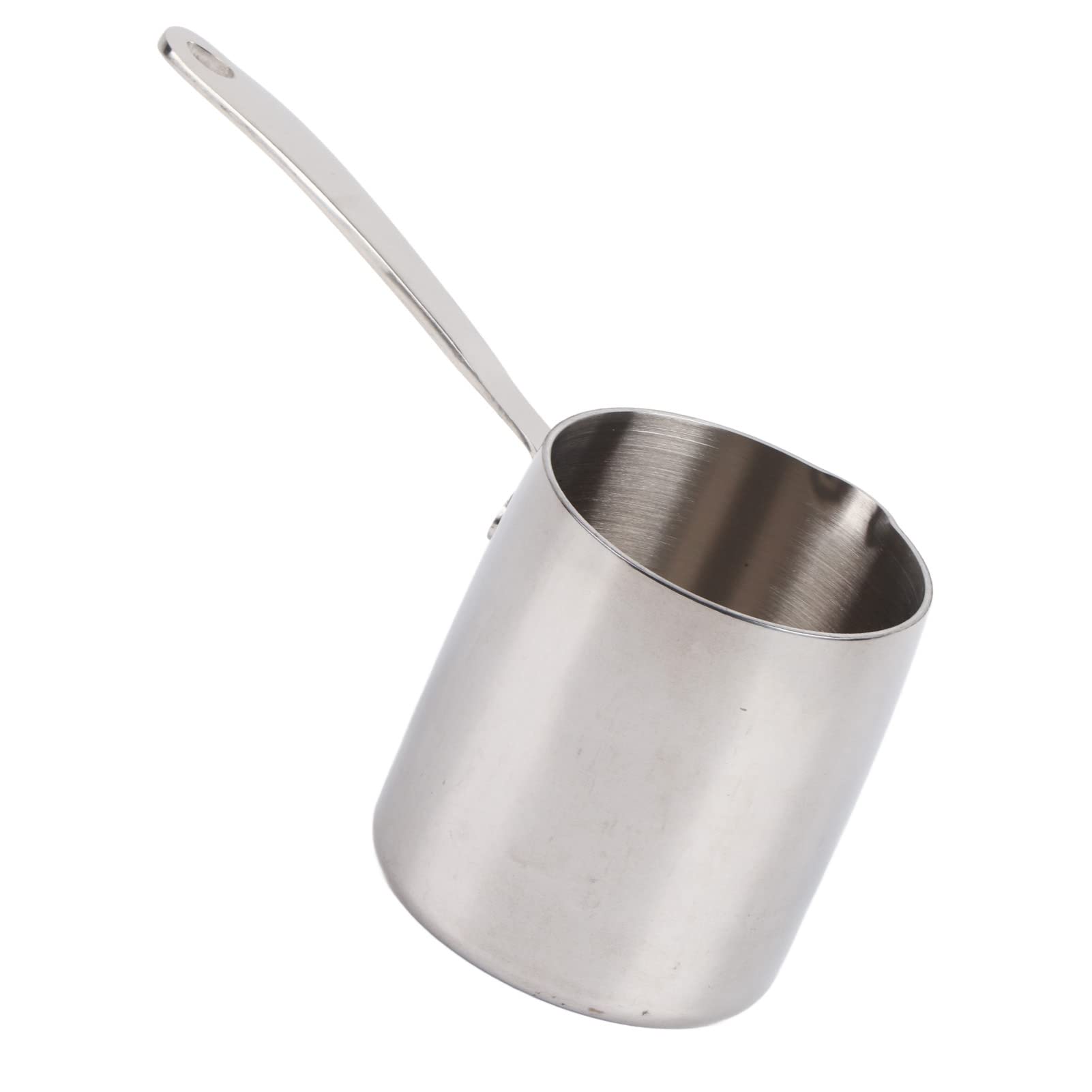 Omabeta Chauffe-beurre à Conduction Thermique Rapide en Acier Inoxydable, avec Trou D'échelle Précis pour la Cuisson dans une Petite Casserole (700ML)
