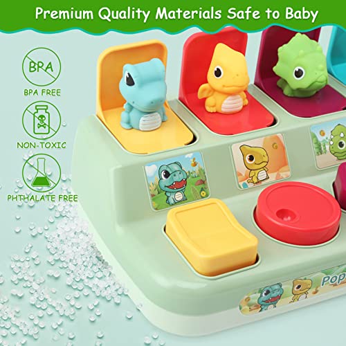BelleStyle Pop up Baby Spielzeug ab 12 Monate,Montessori Spielzeug für 1 Jahr Kinder,Frühe Entwicklung Ursache und Wirkung Spielzeug Babys Geschenk 6 12 18 Monate Jungen Mädchen