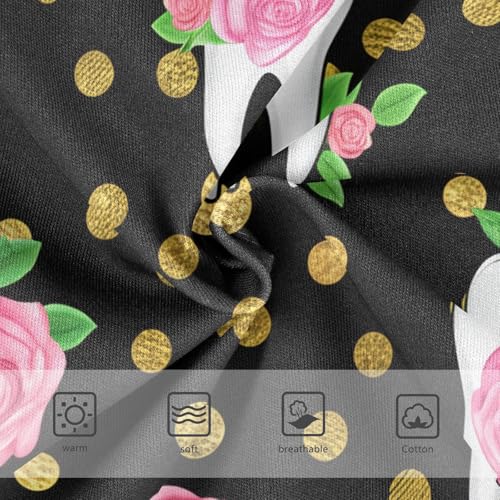 Pink Roses Tooth Gold Polka Dots Toddler Girls's Underwear 2T 202c13383