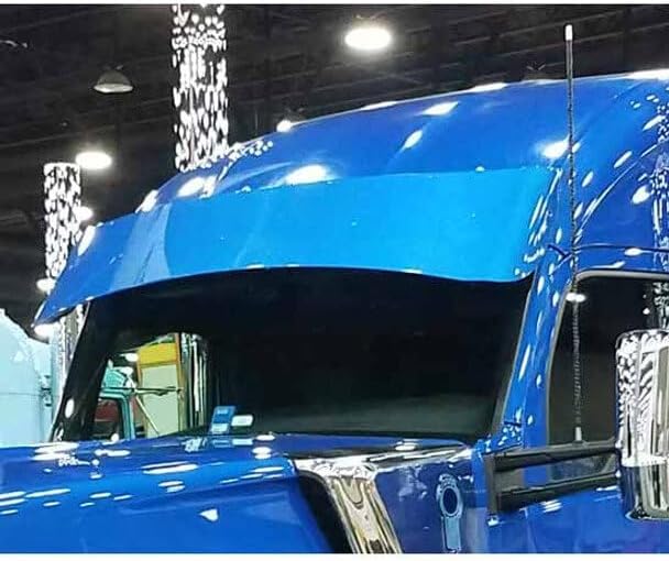 Technical Precision Replacement for Kenworth T880 Year 2024 Aluminum 17.5 INCH Curve Drop Visor