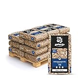 GALAMIO Holzhackschnitzel Hackschnitzel Mulch Natur Wald Kiefer Pinus Sylvestris Garten Dekor Holz Häcksel Grob 5-60mm 70l x 18 Sack 1.260l / 1 Palette Paligo