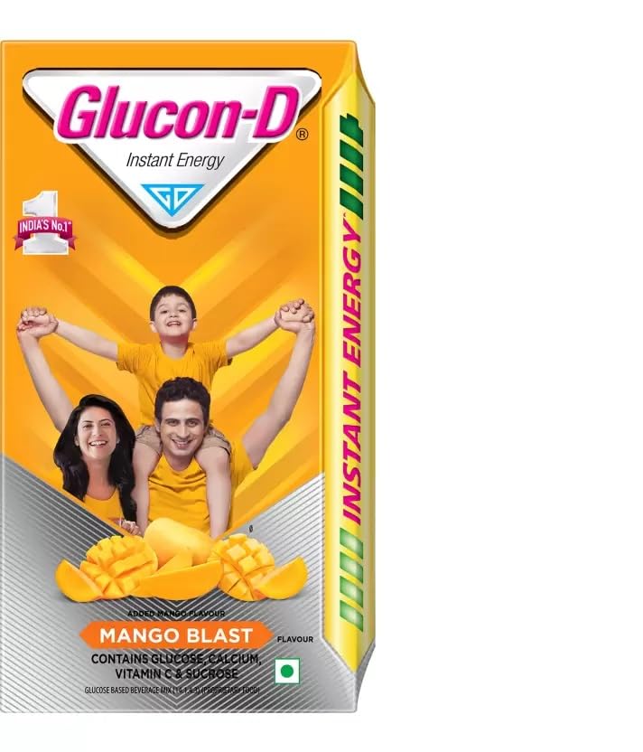 Buy GluconD Mango Blast Glucose Powder (1kg, Refill) For Tasty & y