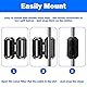 Ferritkerne für Kabel Ferritkerne Ferritfilter: YIDM 25 Pcs Ferrit Ringkern Kabel-Clip Set, Ferritkerne für Kabel, RFI EMI Rauschunterdrücker Kabel Clip für 5 Größe (3.5 mm 5 mm 7 mm 9mm 13mm/Schwarz)