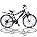 Talson 24 Zoll Mountainbike Fahrrad MIT GABELFEDERUNG & Beleuchtung 21
