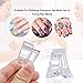 10PCS Nail Tips Clip for Quick Building gel, Kalolary Plastic Transparent Nail clips for gel Finger Nail Extension UV LED Builder DIY Manicure Clip Clamp Set (Transparent)
