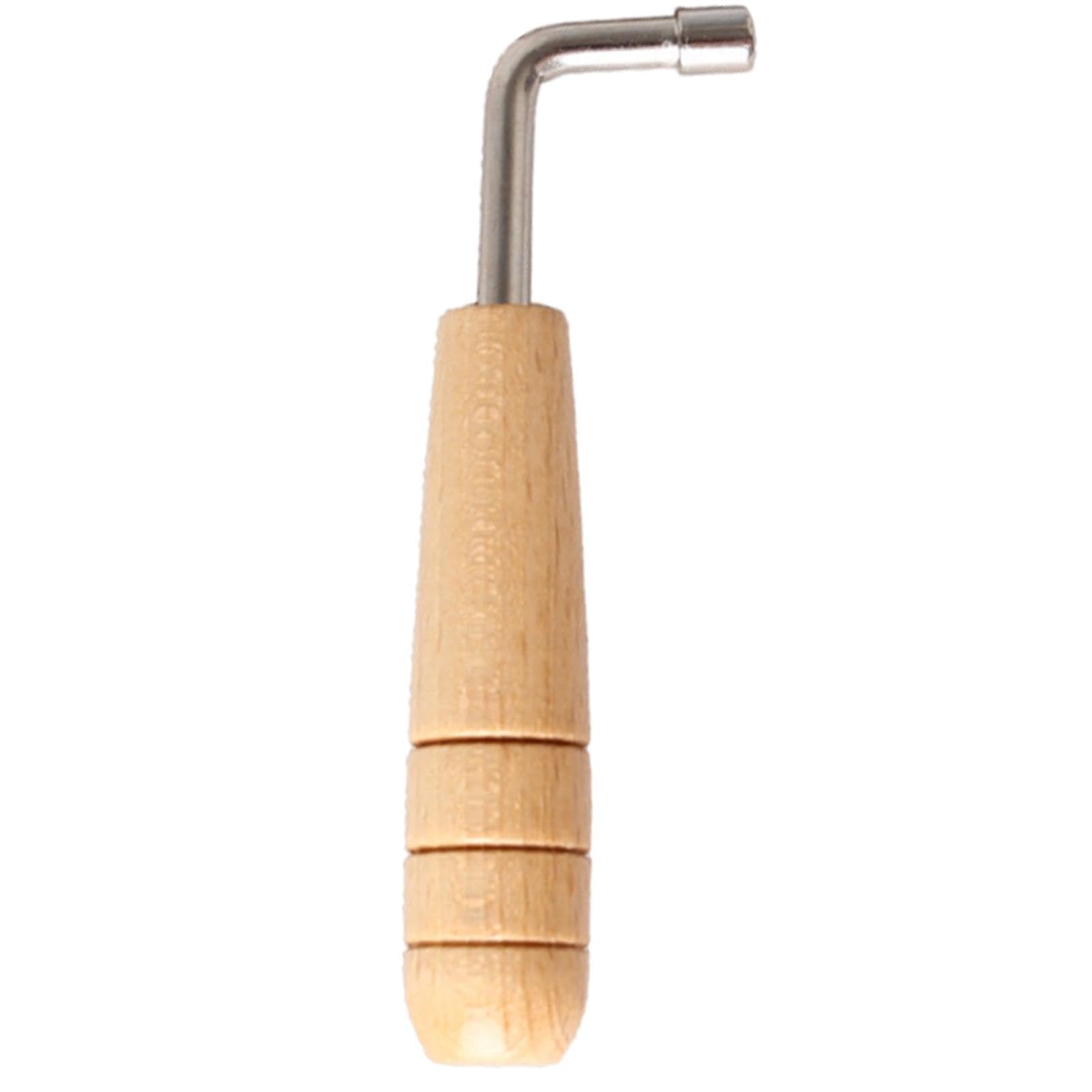 Outils d'accordage de lyre, clé d'accordage en forme de L, accordeur de lyre en métal, clé d'accordage antidérapante, clé de lyre à poignée en bois, clé d'accordage réglable robuste antidérapante