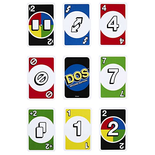 DOS Second Edition Family Card Game with Updated Rules for Kids and Adults Game Night, Travel, Camping and Party, UNO Cards, HNN01 - Image 4