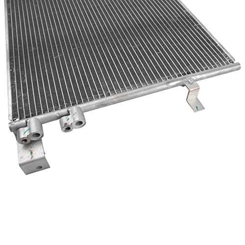 Image of TRQ A /C Condenser and Receiver Drier Assembly Compatible with 16-22 Chevrolet Camaro LT LS Automatic Transmission 13-19 Cadillac ATS with Heavy Duty Cooling 14-19 CTS with Heavy Duty Cooling
