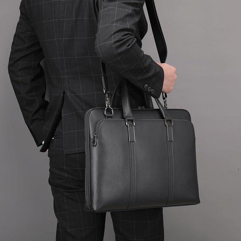 Men's Bag Briefcase Tote Bag Business Computer Bag Cross Print Business Bag4