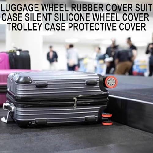 8Pcs Quiet Wheel Covers for Luggage Solid Color Rubber Suitcase Wheel Protectors Reduce Noise Easy Install for Travel2